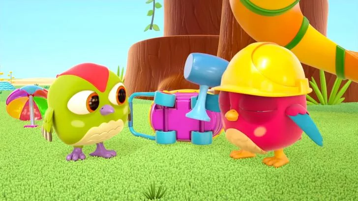 Bebekler İçin Hop Hop Baykuş - Kuşlar ve Dondurma Arabası!