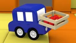 4 Küçük Araba - Lokomotifi Birleştirelim! Çocuklar İçin Eğitici Dizi
